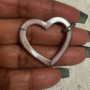 Elegant Mother of Pearl Heart Shaped Pendant